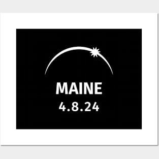 4.8.2024 Solar Eclipse Maine Posters and Art